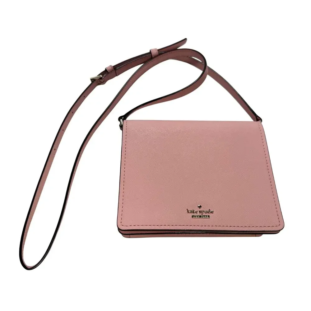 Kate Spade Cedar Street Crossbody Purse Bag Pink Leather Purse